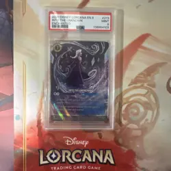 2025 DISNEY LORCANA EN 8-REIGN OF JAFAR ENCHANTED #213 INTO THE UNKNOWN PSA 9 - Image 1