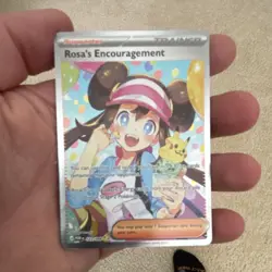 Pokemon Rosa's Encouragement Trainer-Supporter PGR 127/080 Full Art Foil Card - Image 1