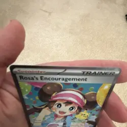Pokemon Rosa's Encouragement Trainer-Supporter PGR 127/080 Full Art Foil Card - Image 2