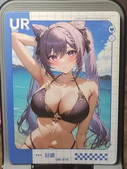 Keqing Peerless Beauty 2 Card Goddess Story Anime Waifu UR UR-016 - Image 1