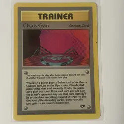 Pokemon Card - Chaos Gym Gym Challenge 102/132 Rare LP - Image 1
