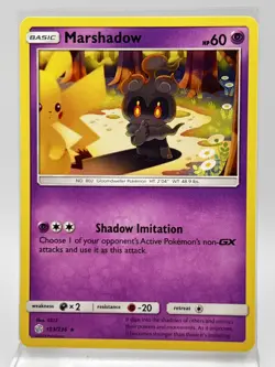Marshadow 103/236 Rare Pokemon Card Cosmic Eclipse 2019 LP - Image 1
