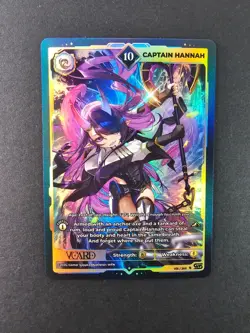 Captain Hannah 10 Holo 1st Edition Awakened Worlds Card GamerSupps VCard 015/250 - Image 1