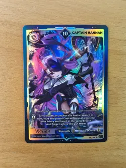 Captain Hannah 10 Holo 1st Edition Awakened Worlds Card GamerSupps VCard 015/250 - Image 2