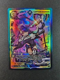 Captain Hannah 10 Holo 1st Edition Awakened Worlds Card GamerSupps VCard 015/250 - Image 3