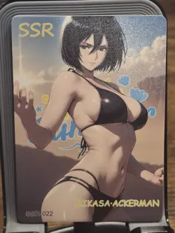 Card Goddess Story Anime Waifu SSR SSR-042 Mikasa Ackerman - Image 1