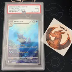 Pokemon TCG Wartortle 171/165 Scarlet & Violet 151 Holo Illustration Rare Card - Image 1
