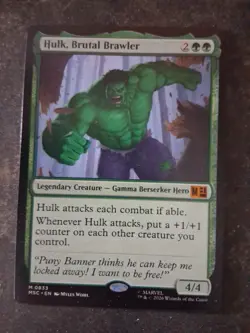 Hulk, Brutal Brawler - Magic The Gathering Legendary Creature Card (Green) EN - Image 1