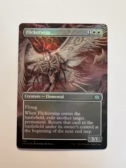 Flickerwisp - FOIL BORDERLESS - MTG Double Masters 2022 - NM - Image 1