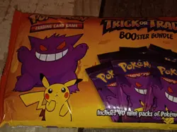 Pokemon Booster Bundle trick or trade 40 packs sealed 2022 Gengar - Image 2