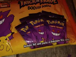Pokemon Booster Bundle trick or trade 40 packs sealed 2022 Gengar - Image 3