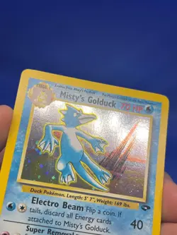 VTG 2000 Pokemon Gym Challenge Misty’s Golduck 12/132 Holo Rare NM/LP - Image 4