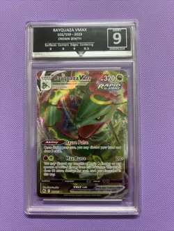 Pokemon 2023 SWSH Crown Zenith Rayquaza VMAX Card 102/159 GG 9 - Image 1