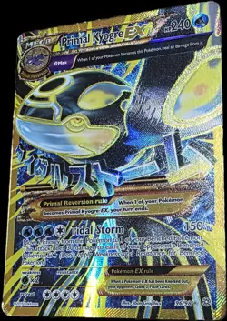 Pokemon Primal Kyogre EX Full Art Ultra Rare Holo 96/98 XY 240 HP - Image 1