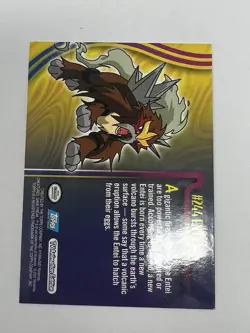 Pokemon Topps Blue Entei Johto League Champions TV Animation #244 - Image 2