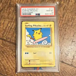 Pokemon 2016 Evolutions Surfing Pikachu 111/108 English PSA 10 - Image 1