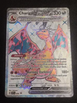 Pokemon TCG Charizard EX Obsidian Flames #56 Black Star Promo Ultra Rare NM - Image 1