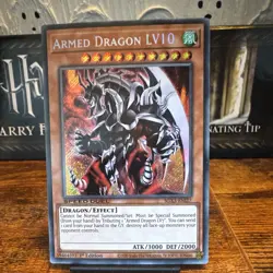 Yu-Gi-Oh! Konami Armed Dragon LV10 SGX3-ENI27 Effect Secret Foil 1st Ed - Image 1