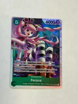 Perona OP14-033 SR The Azure Sea's Seven One Piece TCG English - Image 1