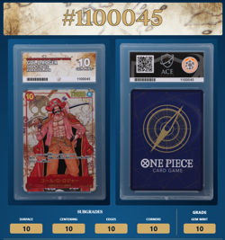 Gol.D.Roger OP09-118 SEC One Piece English Ace gem mint 10 perfect sub - Image 2
