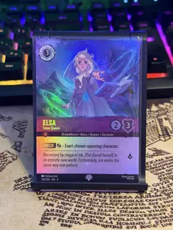 Elsa Snow Queen Holo Card 210/204 Epic Fabled Series Disney Lorcana TCG Card - Image 1