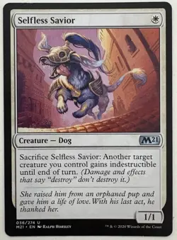 "Selfless Savior" - Magic The Gathering - M21 - Image 1