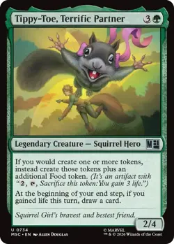 MTG Tippy-Toe, Terrific Partner 734 Foil U Commander: Marvel Super Heroes NM - Image 1