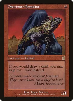 Odyssey Obstinate Familiar MTG Magic the Gathering LP - Image 1