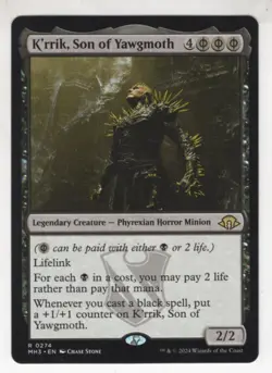 MTG Modern Horizons 3 Rare Card #274 K'rrik, Son of Yawgmoth - Image 1