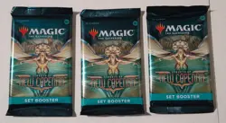 MTG Streets of New Capenna Lot of 3 Set Booster Packs Magic the Gathering - Image 1