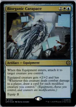 Biorganic Carapace 124 MTG Marvel's Spider-Man FOIL NM/M - Image 1