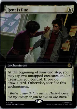 Rent Is Due (Extended Art) 247 MTG Marvel's Spider-Man FOIL NM/M - Image 1