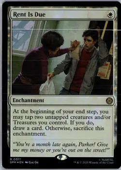 Rent Is Due 11 MTG Marvel's Spider-Man FOIL NM/M - Image 1