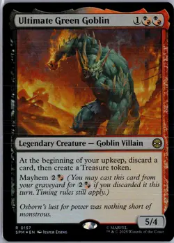 Ultimate Green Goblin 157 MTG Marvel's Spider-Man FOIL NM/M - Image 1