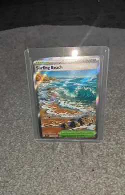 Pokemon TCG Surfing Beach 114/086 Mega Evolution: Chaos Rising Ultra Rare New - Image 2