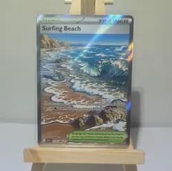 Pokemon Surfing Beach 114/086 Rare Holo Full Art - Chaos Rising - Image 1