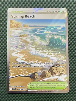 Pokemon TCG - Chaos Rising - Surfing Beach 114/086. - Image 1