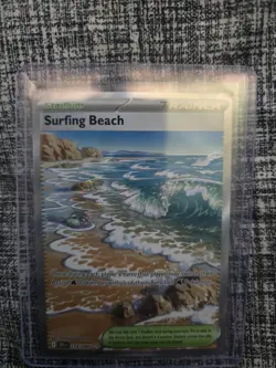 Pokemon TCG Surfing Beach 114/086 Secret Rare Chaos Rising - Image 1