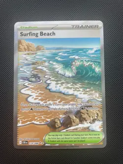 Pokemon Surfing Beach 114/086 Chaos rising pokemon tcg - Image 1