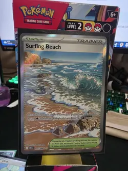 Surfing Beach 114/086 Pokemon-Chaos Rising Full Art Near Mint - Image 1
