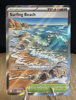Surfing Beach 114/086 Pokemon Chaos Rising Full Art NM - Image 1