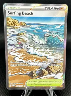 Pokemon TCG Chaos Rising Surfing Beach 114/086 Near Mint - Image 1