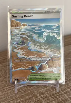 Pokemon TCG Surfing Beach 114/086 Full Art Ultra Rare CRI EN Chaos Rising NM - Image 1