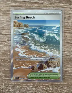 Pokemon TCG Surfing Beach 114/086 Full Art Ultra Rare CRI EN Chaos Rising NM - Image 2