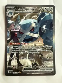 Steven's Metagross ex 289/217 Special Illustration Rare Ascended Heroes Pokemon - Image 1