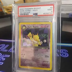 Dark Hypno 1st Edition Holo 9/82 Pokemon 2000 Team Rocket PSA 9 - Image 1