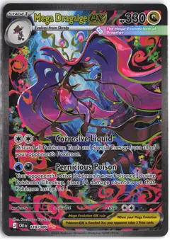 Mega Dragalge ex 118/086 Special Illustration Rare ME04: Chaos Rising Pokemon NM - Image 1
