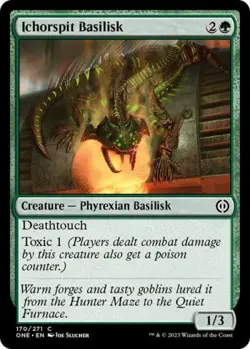 Ichorspit Basilisk -Foil Light Play MTG Phyrexia: All Will Be One - Image 1