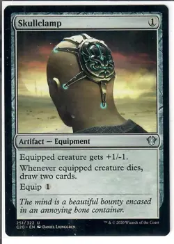 Skullclamp (C20) 251/322 Uncommon The List Reprints Magic: The Gathering LP - Image 1