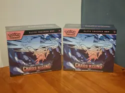 2X Pokemon TCG Chaos Rising Elite Trainer Box (ETB) NEW FACTORY SEALED - Image 1